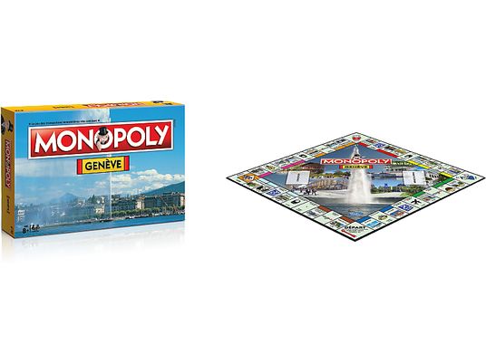 WINNING MOVES Monopoly Genève (langue française) - Jeu de plateau (Multicolore)