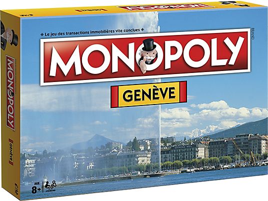 WINNING MOVES Monopoly Genève (langue française) - Jeu de plateau (Multicolore)