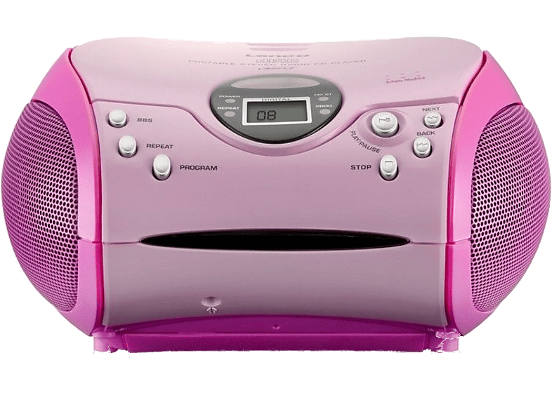 LENCO Draagbare radio CD FM SCD-24 Roze (SCD-24 MP3 PINK)