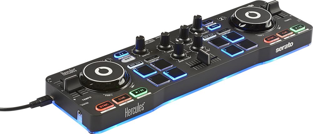 Controladora DJ - Hercules DJ Control Star Light, Interfaz audio, Jog wheels sensibles a tacto