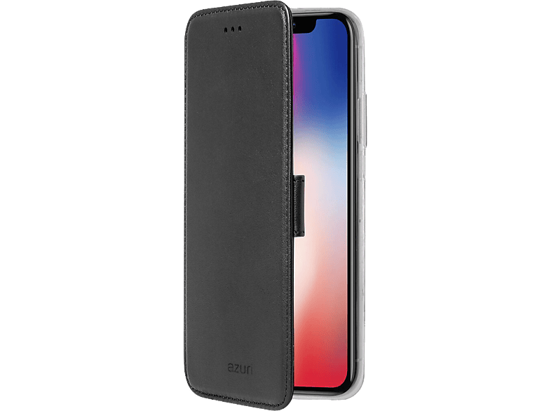 AZURI Cover Walletcase iPhone X / Xs Zwart (AZWALCLRIPHX-BLK)