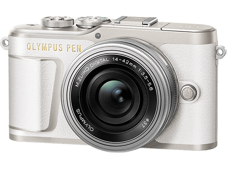OLYMPUS Hybride camera PEN E-PL9 Wit + 14-42 mm Pancake (V205092WE000)