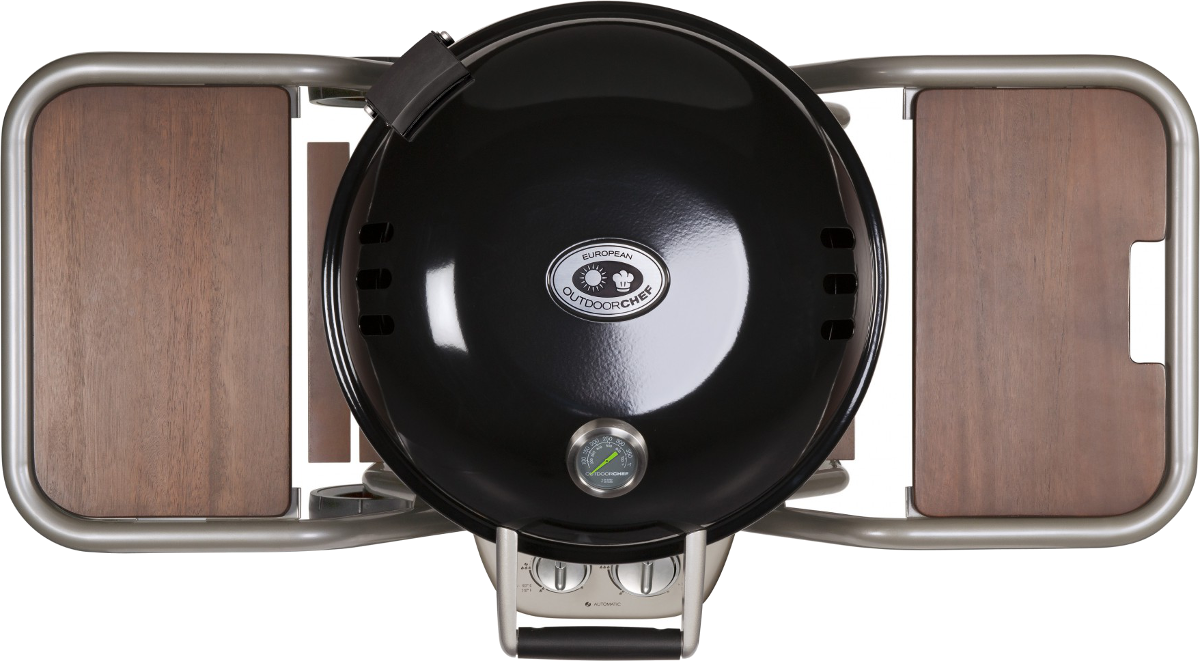 OUTDOORCHEF 18.127.99 Montreux 570 G Wood - Gasgrill (Schwarz/Holz)