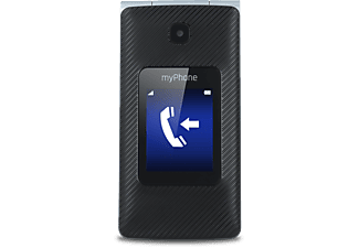 MYPHONE Outlet Tango DualSIM, fekete nyomógombos kártyafüggetlen mobiltelefon