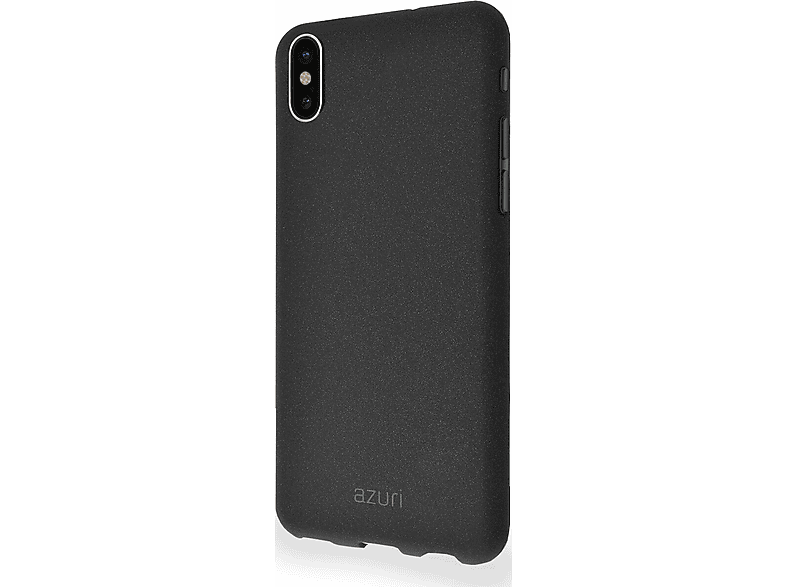 AZURI Cover Sand Texture iPhone X / Xs Zwart (AZCOVFLEXIPHX-BLK)