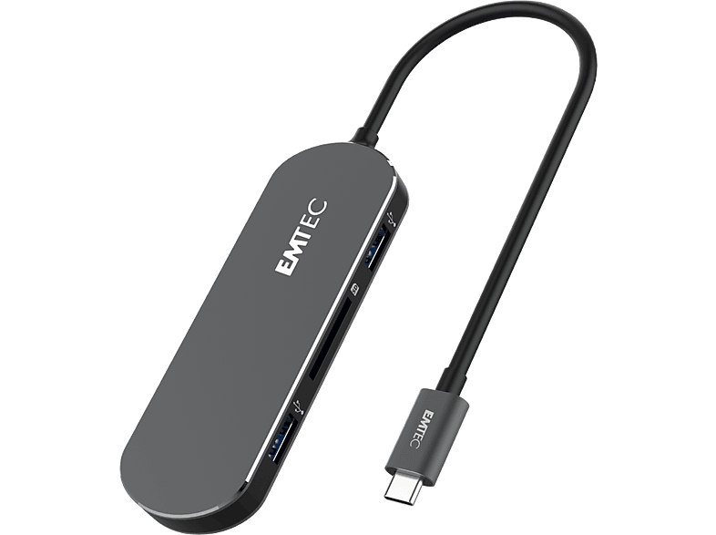 EMTEC USB-C-hub 6-in-1 T650C (ECHUBT650C)