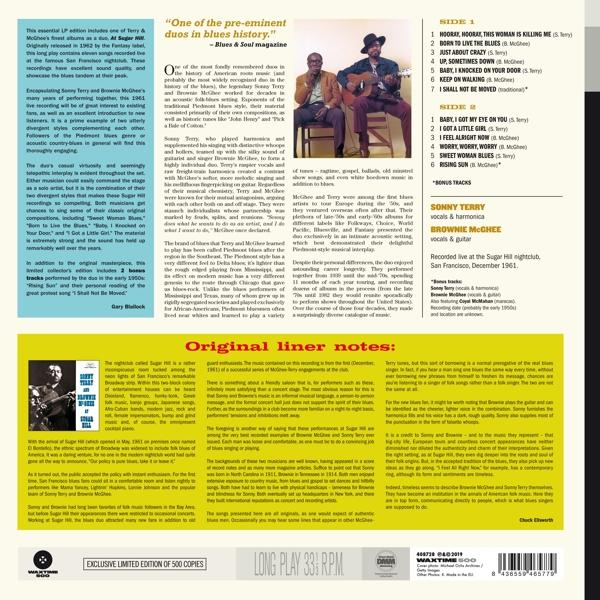 Textgefüllter Buchumschlag mit einem Bluesmusiker und einer Magazinüberschrift.