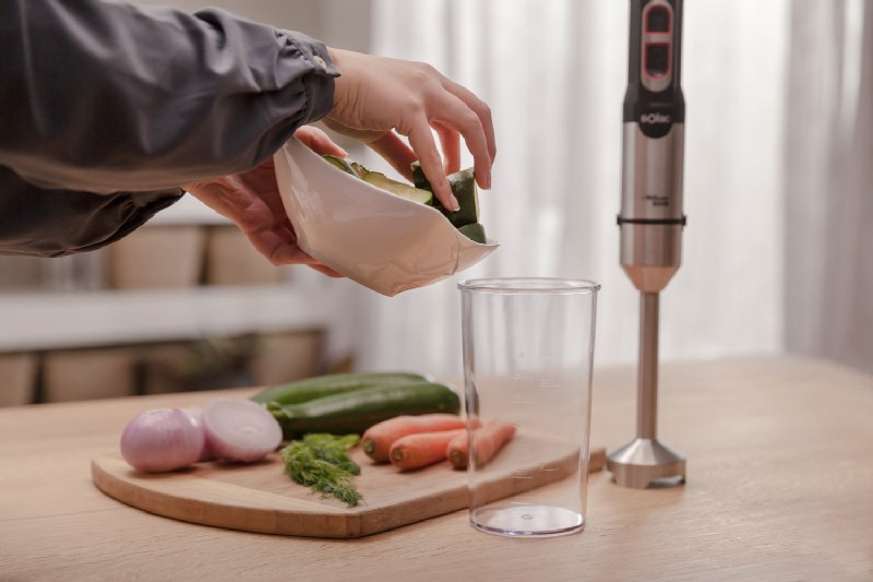 Batidora de mano - Solac BA5602, 800 W, Velocidad Turbo, Vaso medidor, Inox