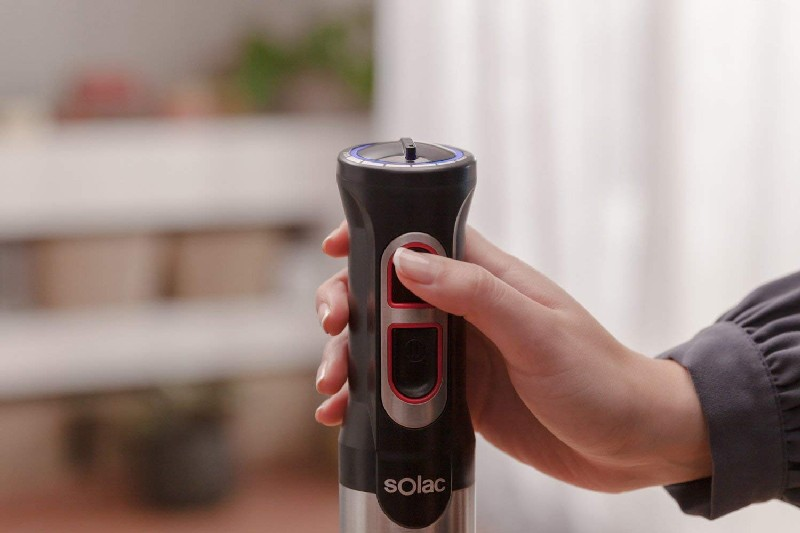 Batidora de mano - Solac BA5602, 800 W, Velocidad Turbo, Vaso medidor, Inox
