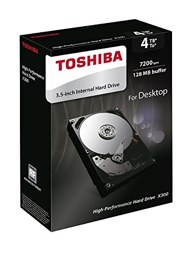 Disco duro de 4TB - Toshiba X300, Serial ATA III, 3.5"