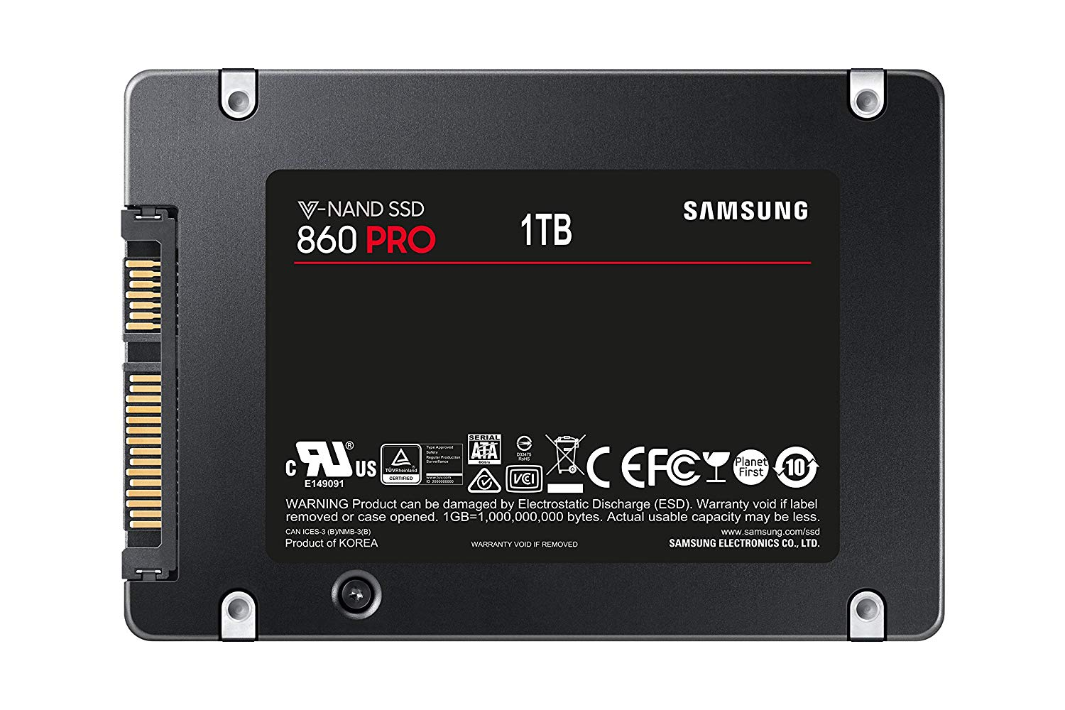 Disco Duro 1 TB - Samsung 860 Pro, 1000 GB, 2.5", Serial ATA III, Negro