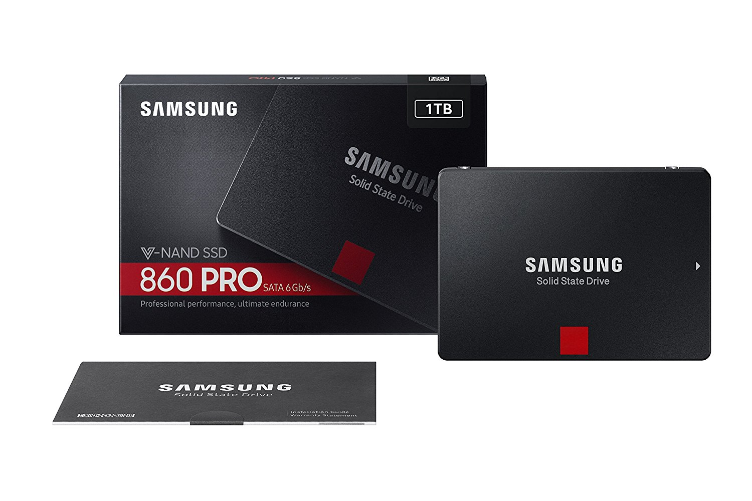 Disco Duro 1 TB - Samsung 860 Pro, 1000 GB, 2.5", Serial ATA III, Negro