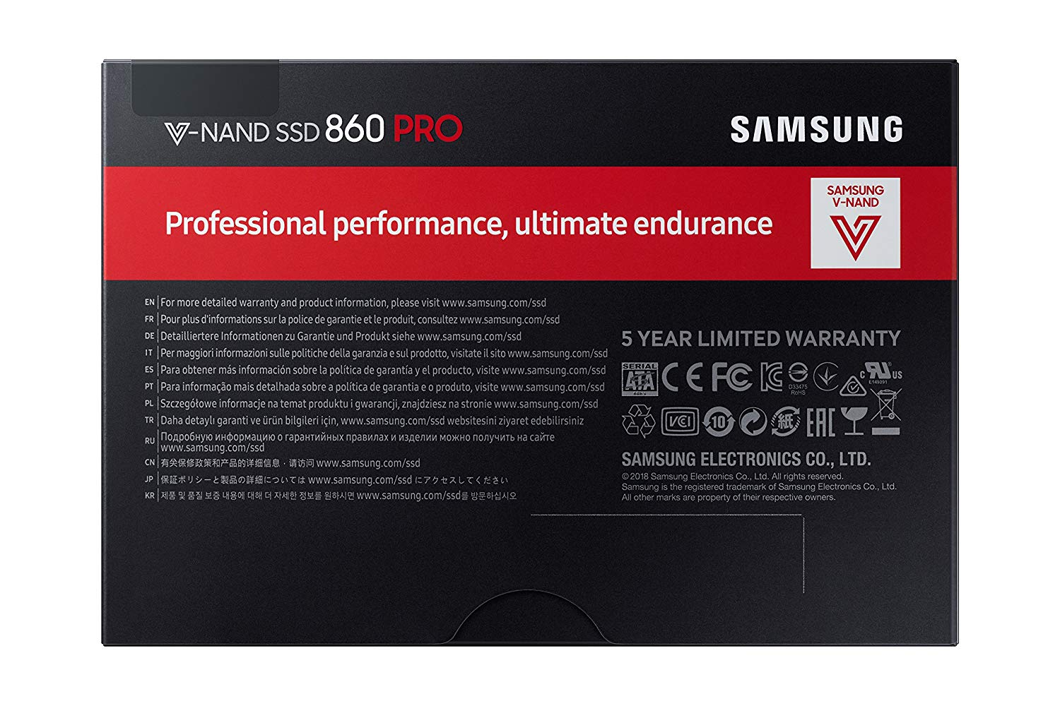 Disco Duro 1 TB - Samsung 860 Pro, 1000 GB, 2.5", Serial ATA III, Negro