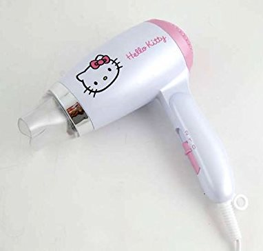 Secador de pelo - Beper HK-ZD118KIT HELLO KITTY, Plancha de pelo + Neceser