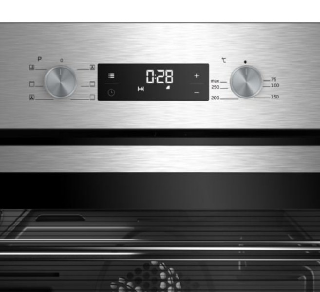 Horno - Beko BIE22300X, 71 l, Convencional, Autolimpieza con vapor, 59.4 cm, Inox