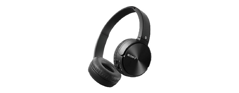 Auriculares inalámbricos - Sony MDR-ZX330BT, Bluetooth, NFC, USB, Plegables, Negro