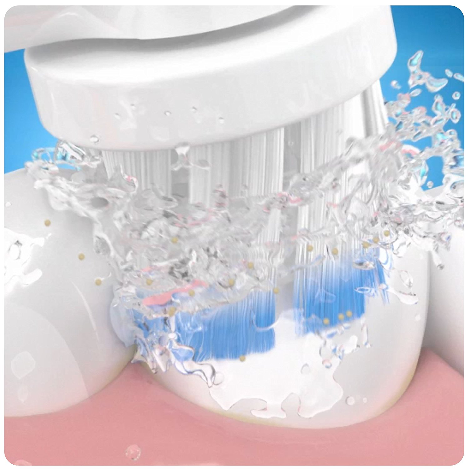 Cepillo Eléctrico - Oral B PRO 600 SensiClean, Tecnología 3D, Temporizador