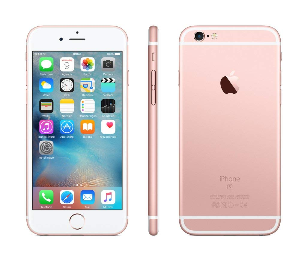 Móvil - Apple iPhone 6S de 32GB con red 4G, pantalla retina HD de 4,7" y cámara 12 mp, Oro Rosa