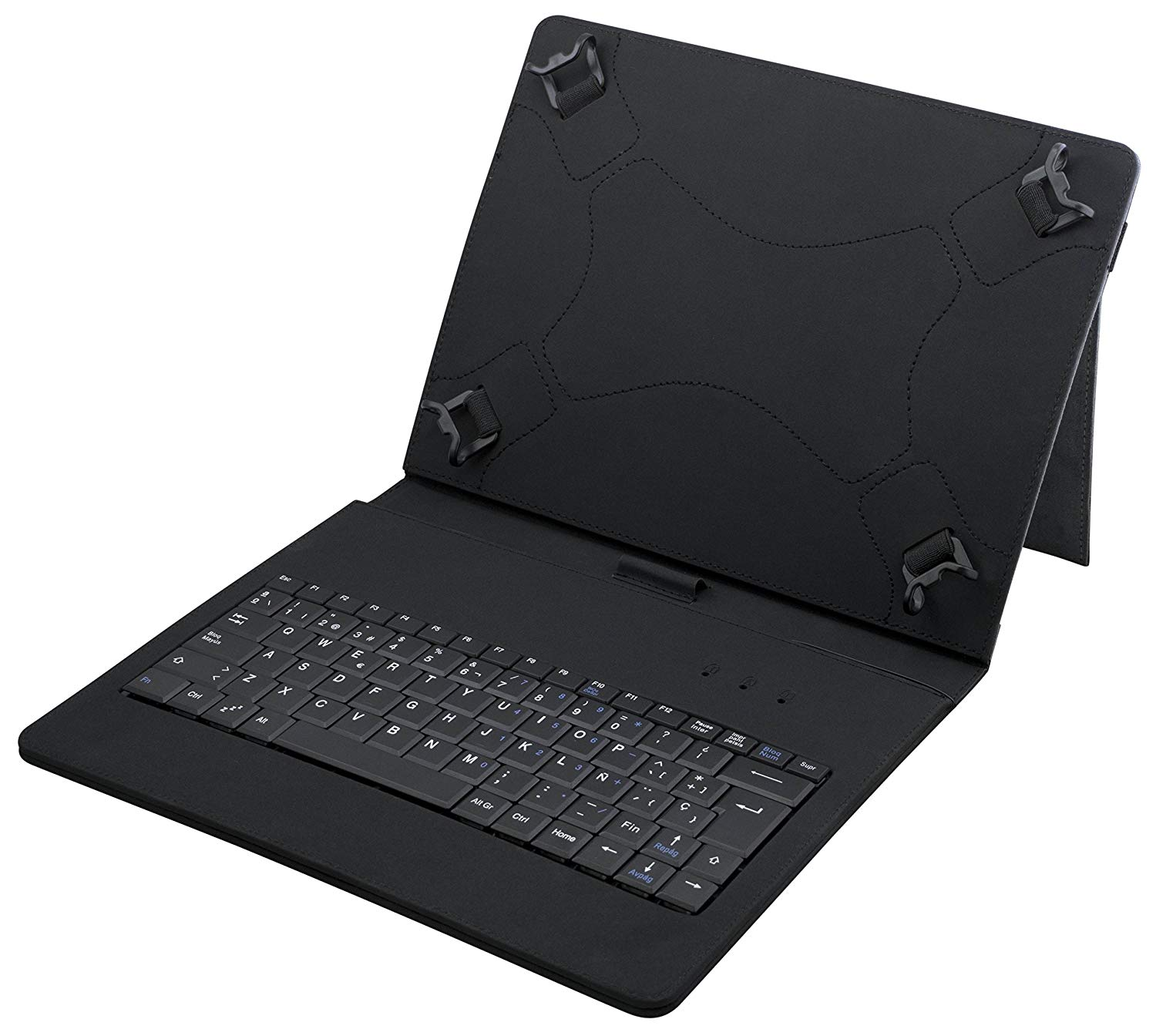 Funda universal con teclado para tablet de 9.7 a 10.1 pulgadas - E-vitta, KeyTab USB, color negro