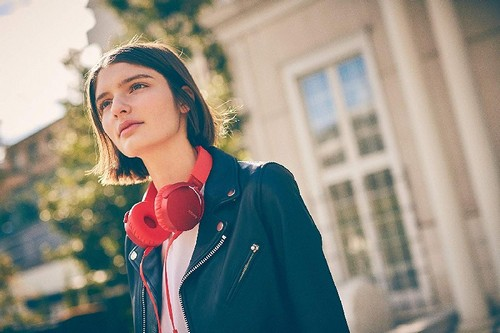 Auriculares - Sony MDR-XB550APB.CE7, EXTRA BASS, Manos Libres, Rojo