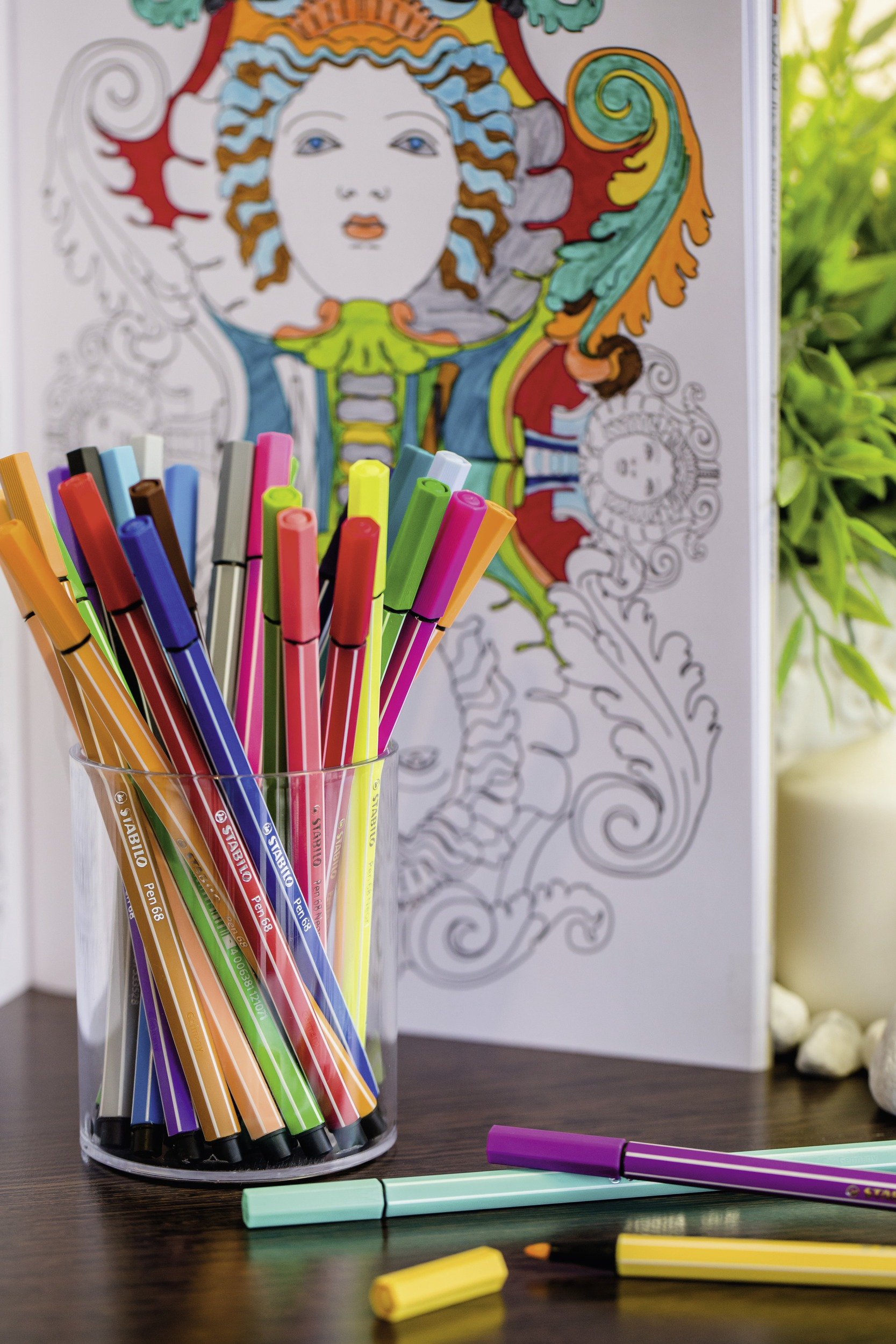 STABILO Pen 68 Filzstift Dunkelblau