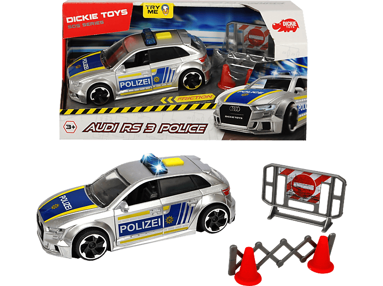 Polizei Silber DICKIE-TOYS RS3 Spielzeugauto Audi