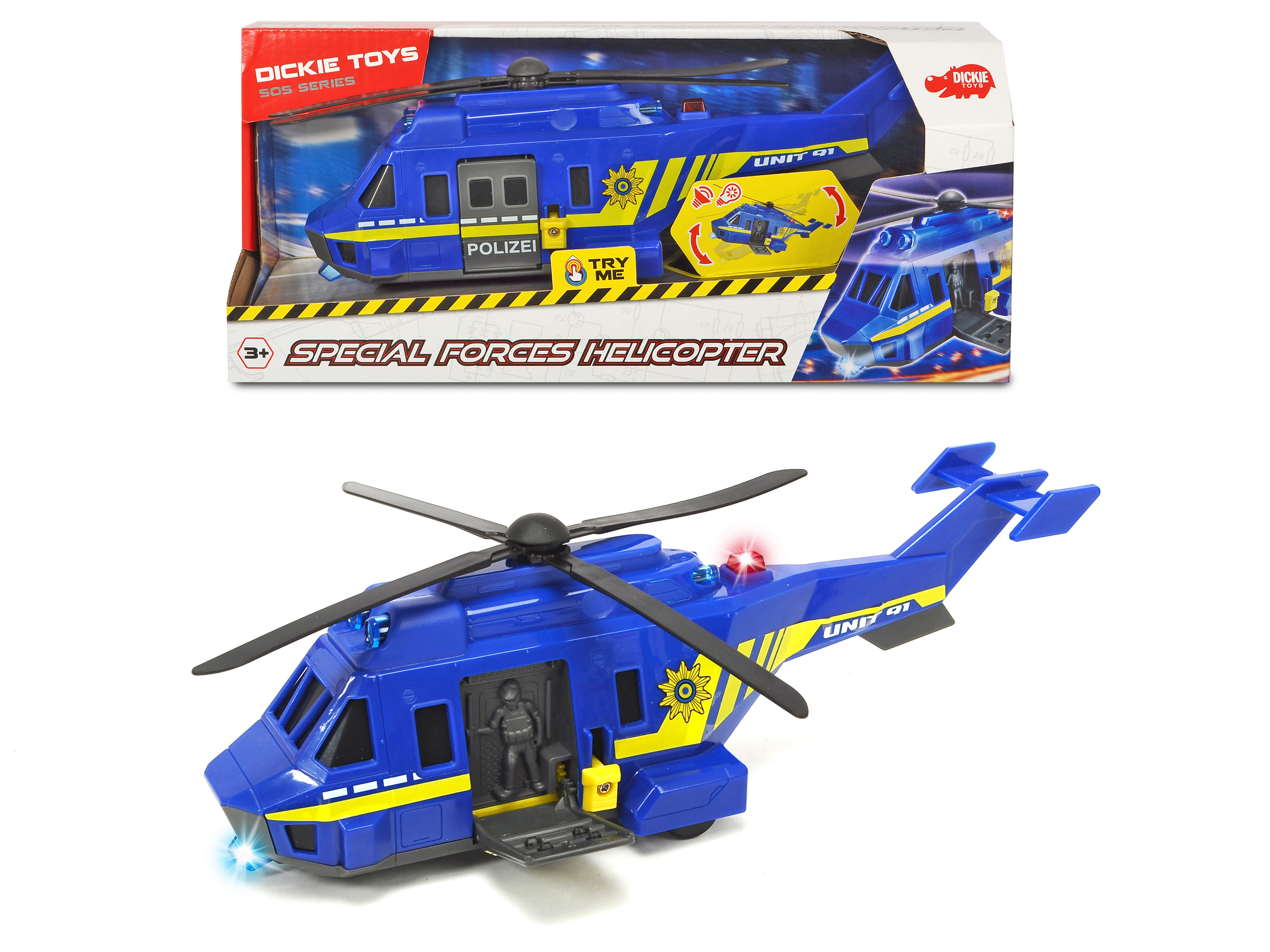DICKIE-TOYS Special Forces Spielzeug Helikopter Blau