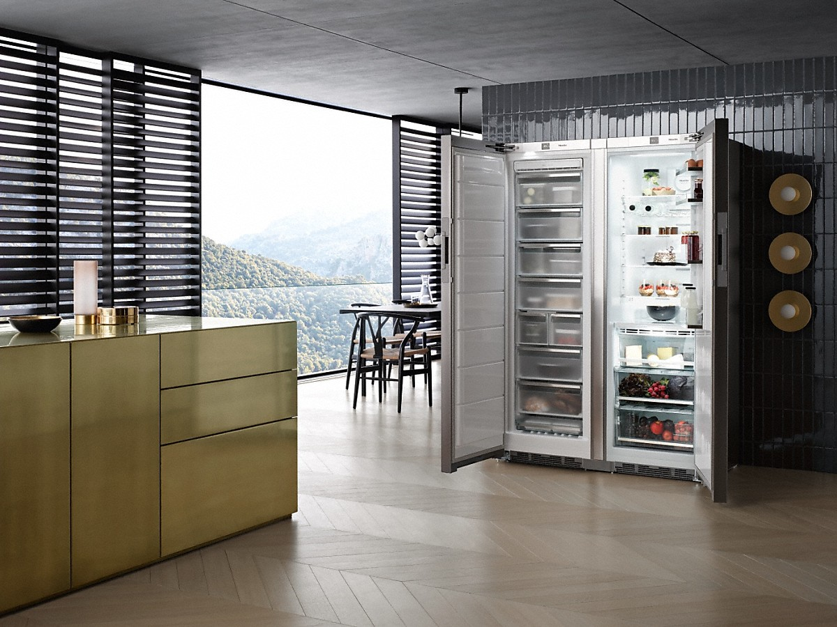 MIELE KS 28463 D ed/cs Kühlschrank (372 l, C, 1850 mm hoch, Edelstahl CleanSteel)