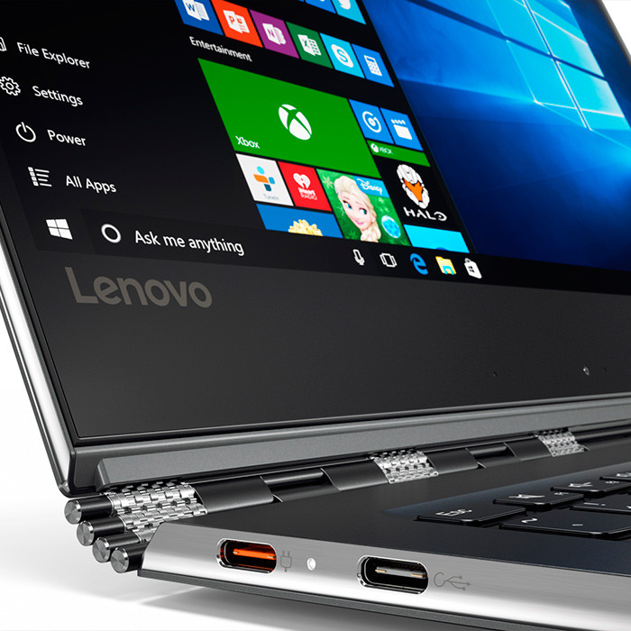 Portátil - Lenovo Yoga 910-13IKB, 13.9" Full HD, Intel® Core™ i7-7500U, 8 GB RAM, 512 GB SSD, Gris