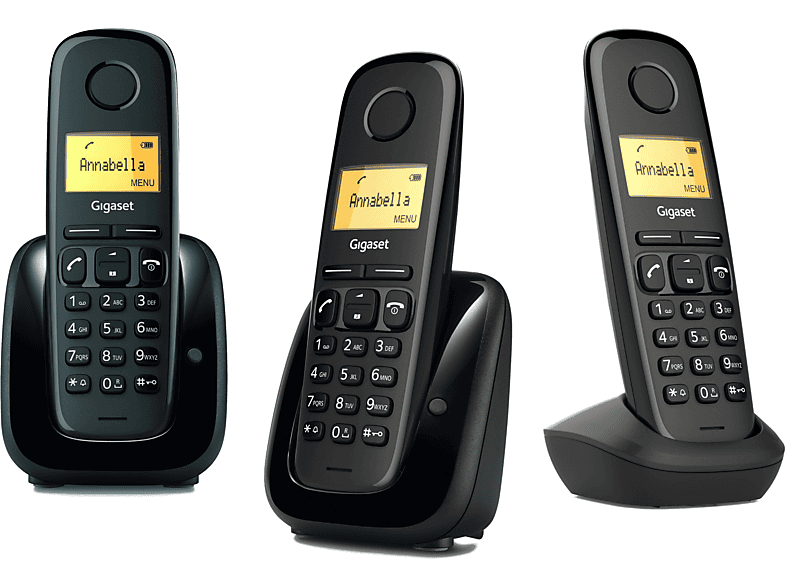 SPC Air Pro Duo Telefonos Inalambricos Negros