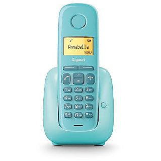 Teléfono - Gigaset A180, Pantalla 1.5", 50 contactos, Identificador llamadas, Rellamada, Azul