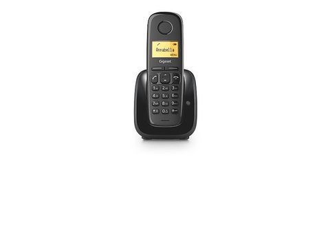 Teléfono  Gigaset A180, Pantalla 1.5, 50 contactos, Identificador  llamadas, Rellamada, Negro
