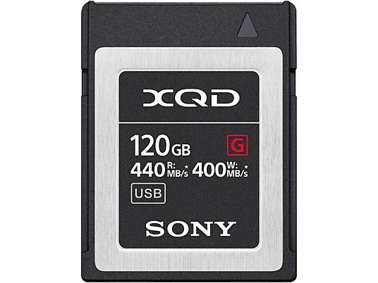 SONY QDG120F - XQD-Speicherkarte  (120 GB, 400 MB/s, Schwarz)