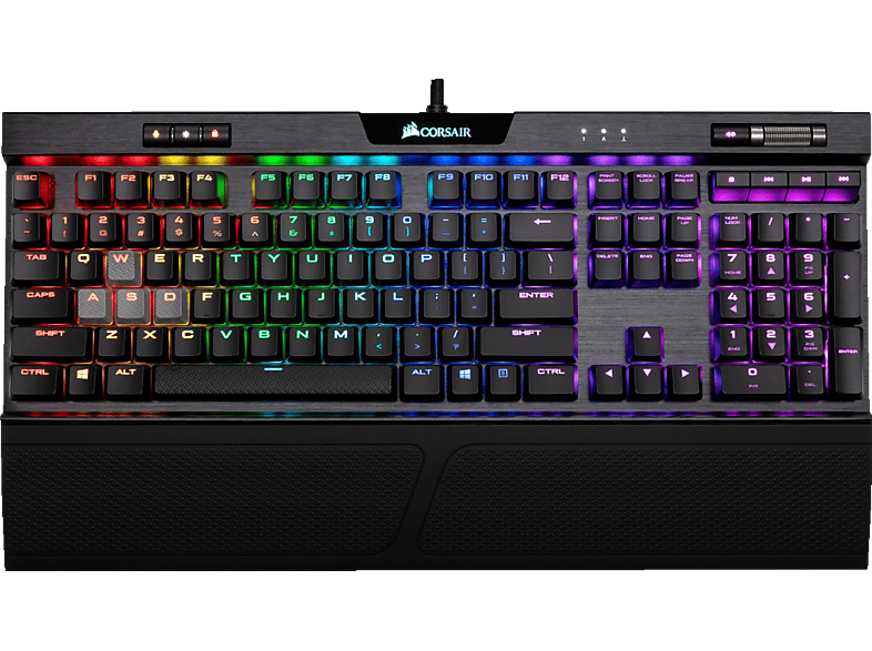 Mechanisch, Gaming MK.2 Tastatur, RGB Schwarz RAPIDFIRE, LOW kabelgebunden, K70 PROFILE CORSAIR