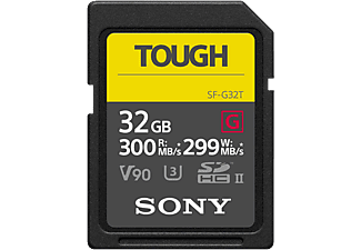 SONY SF32TG TOUGH 300MB/S UHS-II - SDXC-Cartes mémoire  (32 GB, 300 MB/s, Noir)