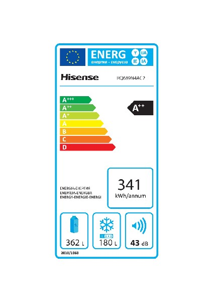 Frigorífico americano - Hisense  RQ689N4AC2- No frost - Inoxidable