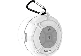 Altavoz inalámbrico - Vieta Orbed, Resistente al agua, Bluetooth, Micro USB, 400 mAh, Blanco