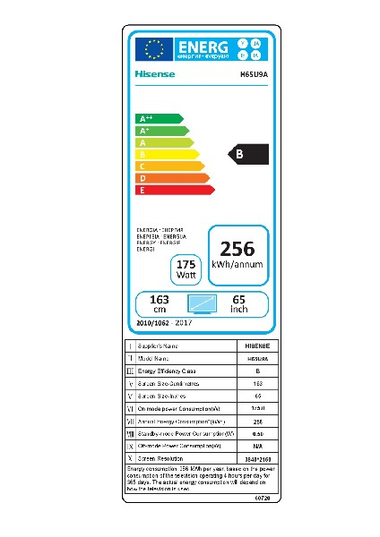 TV ULED 65" - Hisense H65U9A, Ultra HD 4K, HDR Supreme, Quantum Dot Color, Local Dimming, Smart TV