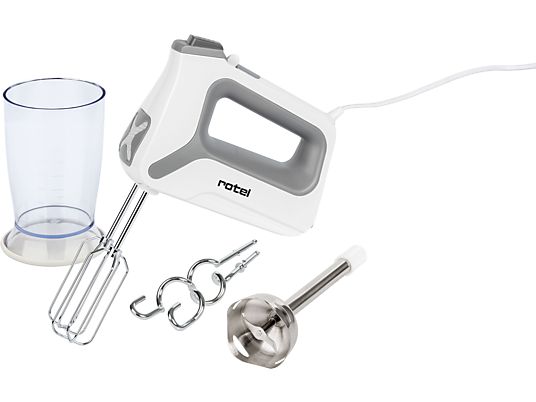 ROTEL U3774CH Plus - Handmixer (Weiss/Grau)