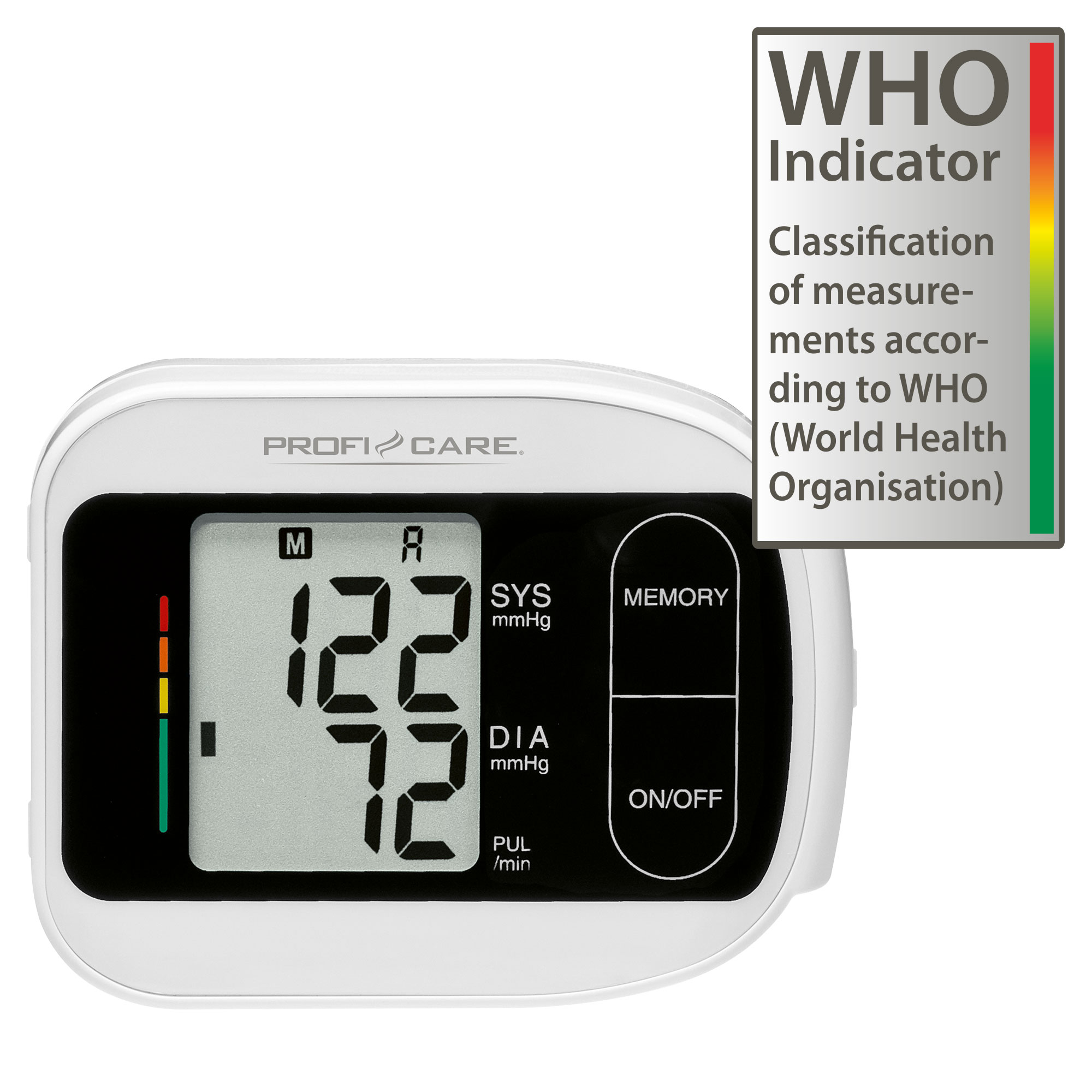 PC-BMG PROFI Handgelenk 3018 Blutdruckmessgerät CARE