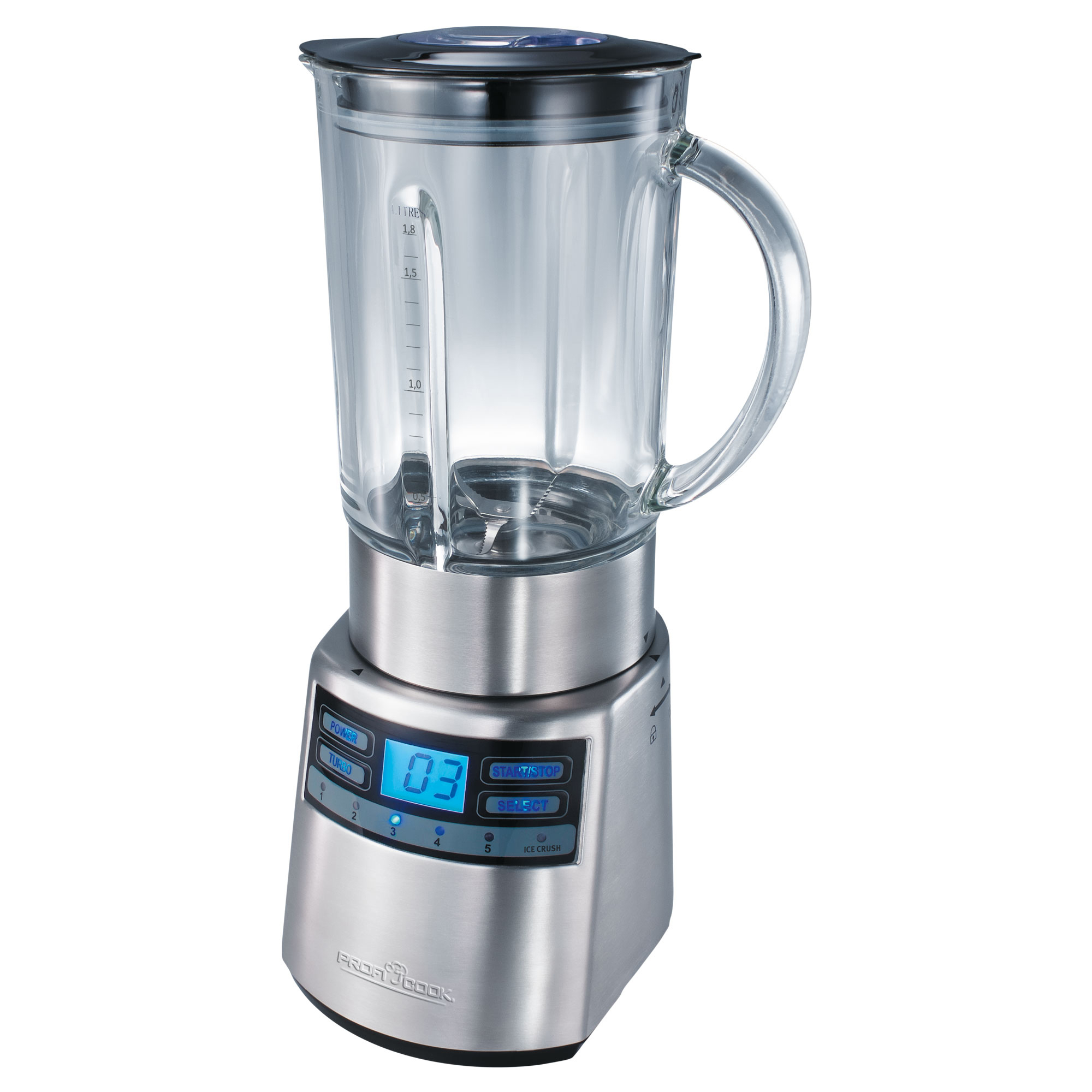 PROFICOOK PC-UM 1006 Standmixer Silber (1200 Watt, 1.8 l)