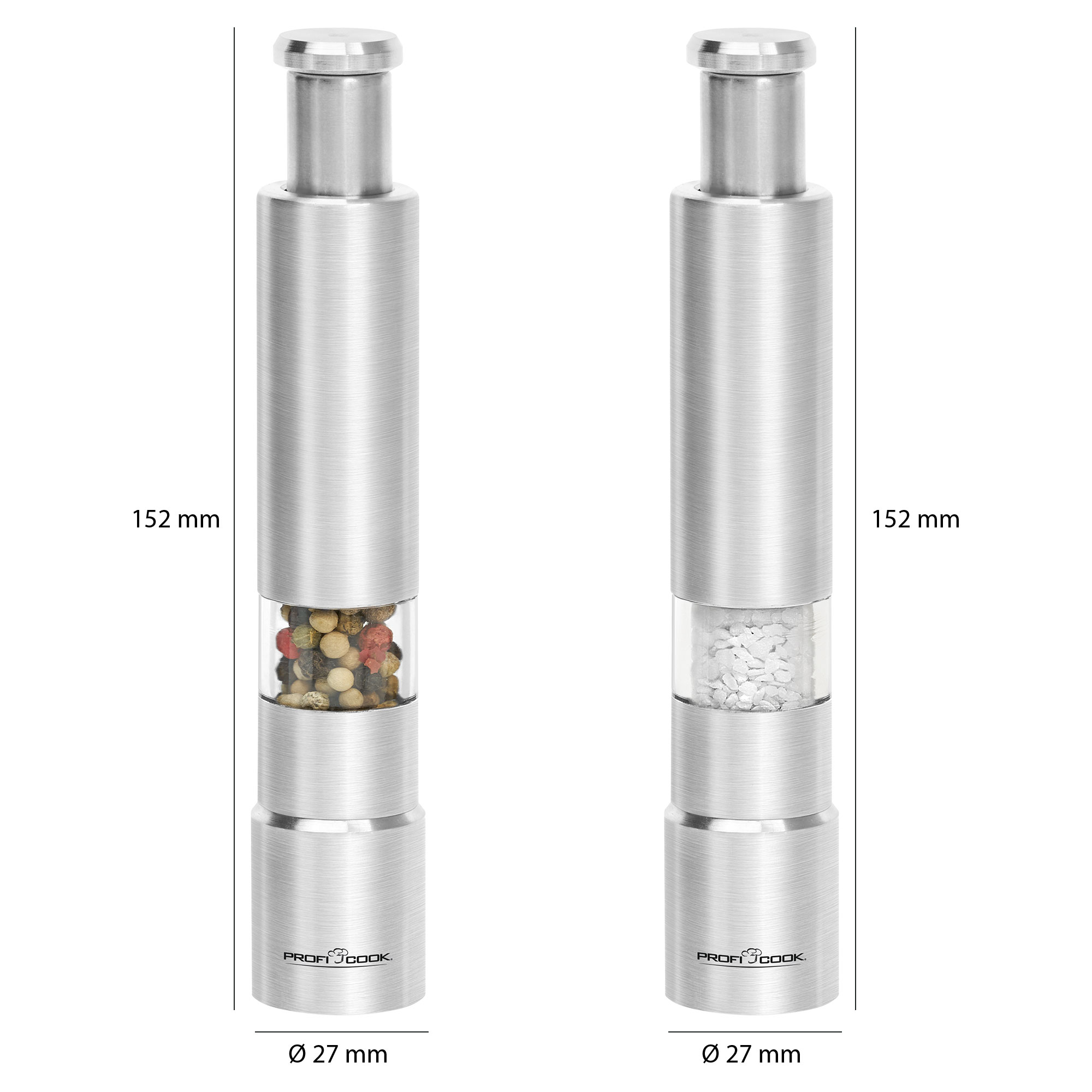 Set Salz- PROFICOOK & PC-PSM 1160 Pfeffermühlen