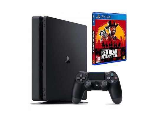 Consola - Sony - PS4 Slim, 1Tb + Juego Red Dead Redemption 2