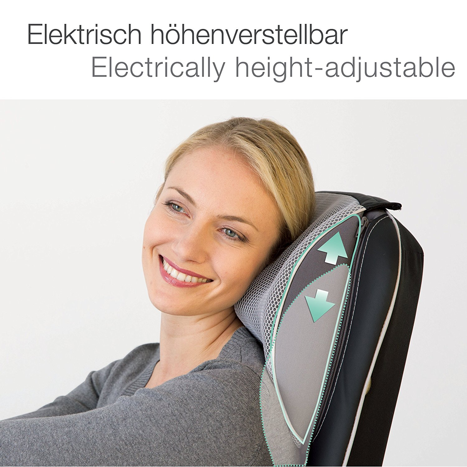 Funda de masaje - Beurer MG 295, Shiatsu en 3D, Para asiento, Negro