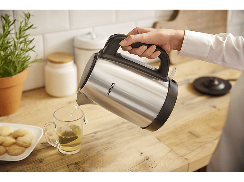 Philips HD9350/90 Daily Collection Wasserkocher (Silber, Schwarz, 1.7 l, 2200 Watt) — Foto 5 von 5