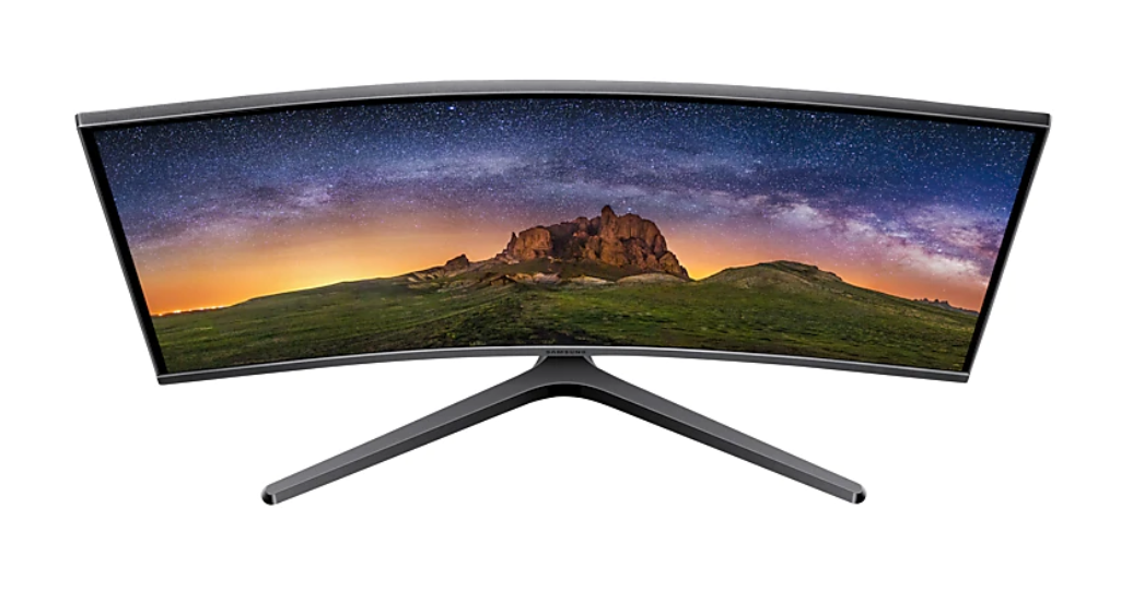 SAMSUNG Monitor C27JG50, 27 Zoll, grau (LC27JG50QQUXEN) 27 Zoll Monitor, WQHD, 4 ms Reaktionszeit, 300 cd/m², 144 Hz, Grau