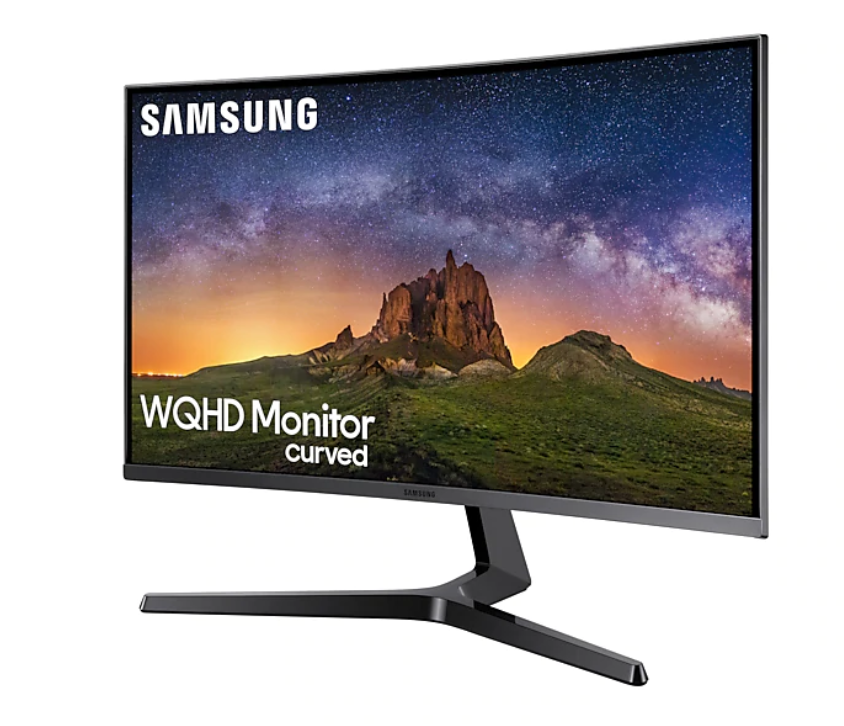 SAMSUNG Monitor C27JG50, 27 Zoll, grau (LC27JG50QQUXEN) 27 Zoll Monitor, WQHD, 4 ms Reaktionszeit, 300 cd/m², 144 Hz, Grau