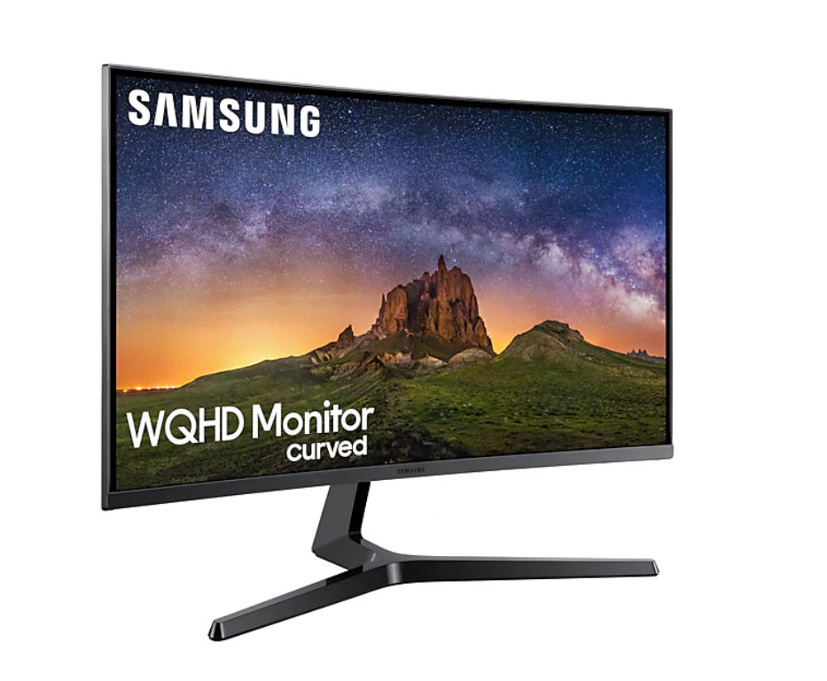 SAMSUNG Monitor C27JG50, 27 Zoll, grau (LC27JG50QQUXEN) 27 Zoll Monitor, WQHD, 4 ms Reaktionszeit, 300 cd/m², 144 Hz, Grau