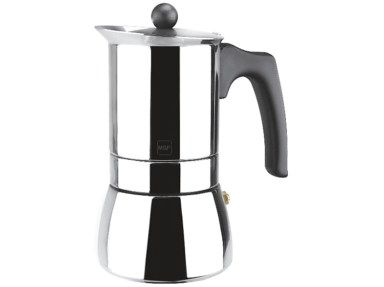 Cafetera tradicional - Cupy, Cafetera Italiana Inducción 6 Tazas Café,  Aluminio, Todo Tipo Cocinas, Vitrocerámica, Gas FAGOR, Aluminio, Plata