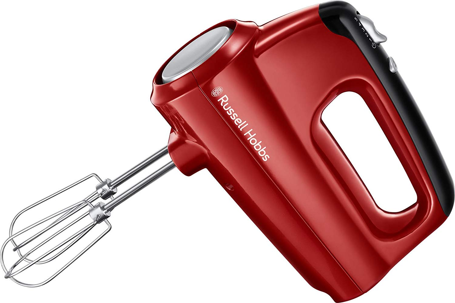 Amasadora de mano - Russell Hobbs 24670-56/RH Desire, 5 velocidades, Funcion turbo, 350 W, Rojo